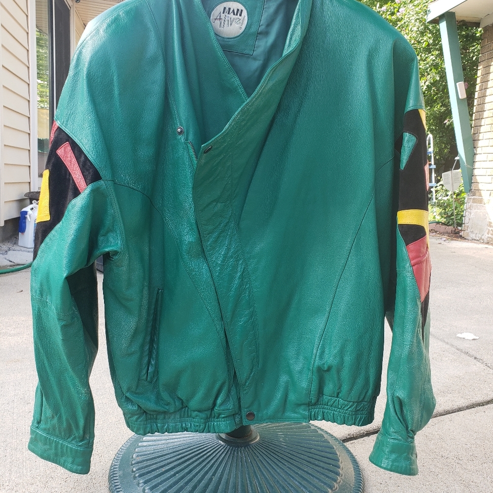 Mens leather Jacket